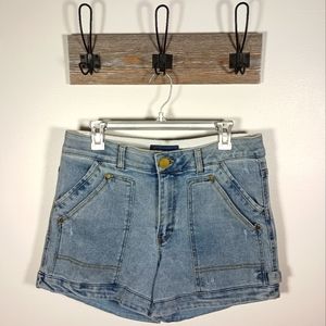 denim cargo shorts by Democracy